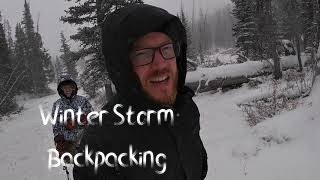 Extreme Cold Winter Storm Backpacking at 10,300 FT(Mixed Audience)