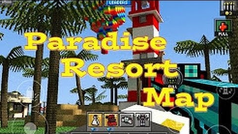 Pixel Gun 3D - Gameplay Walkthrough Part 5 - Paradise Resort Map ( iOS, Android )