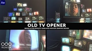 Old TV Retro Opener ( After Effects Template ) ★ AE Templates