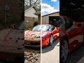 "Restoring a $200k Ferrari covered in MOSS! #ferrari #detailing #carrestoration  #automobile