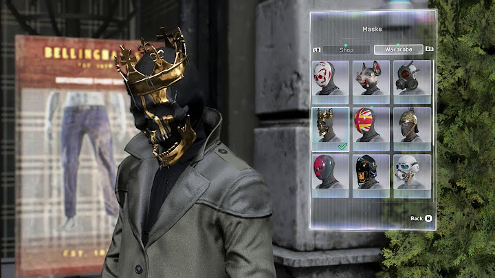 Iconic Golden Skull Mask Reward for Falling from Grace Full Mission Watch Dogs Legion