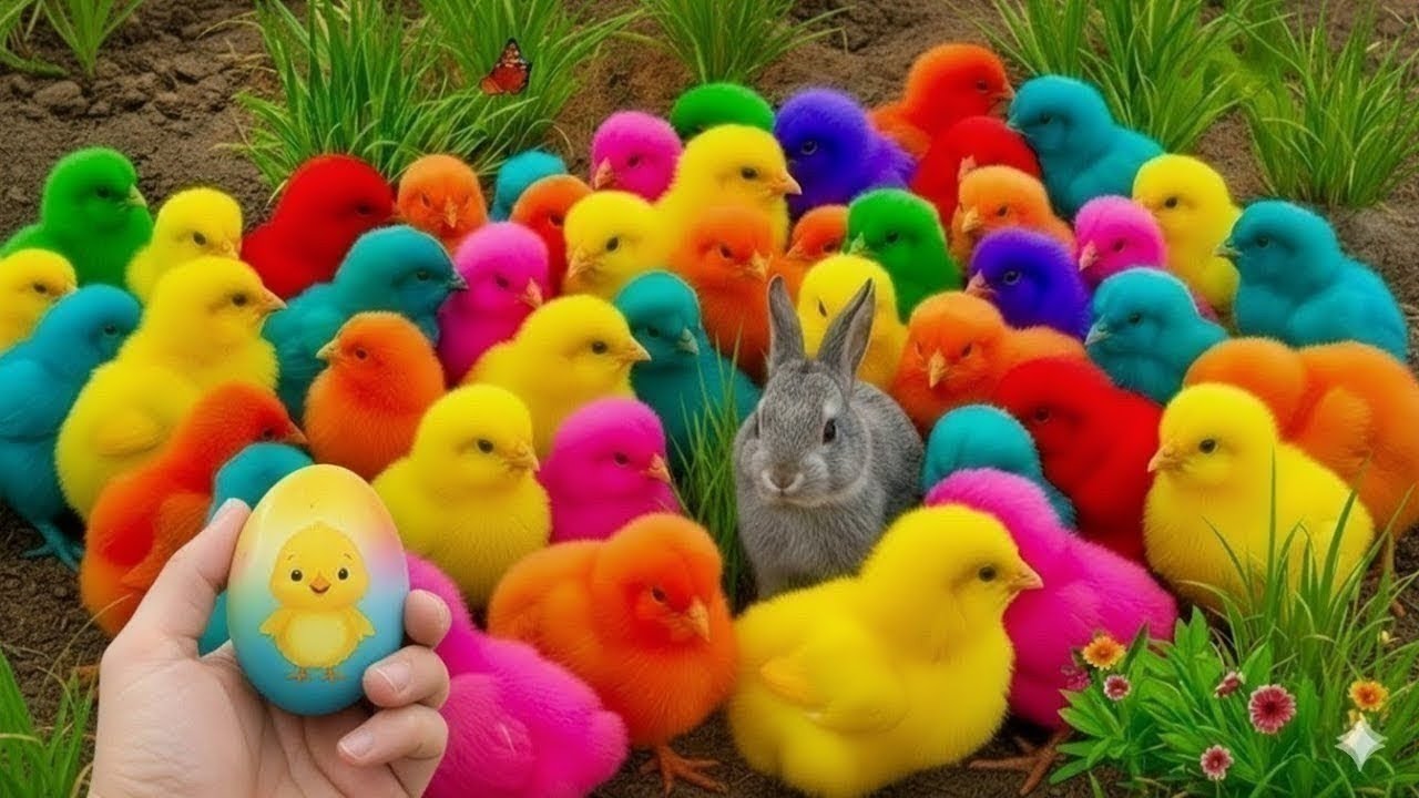 Tangkap Ayam Lucu, ayam warna warni, ayam rainbow, kelinci lucu, bebek lucu, ikan koi, Hewan Lucu