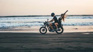 BALI - Bikes on the Black Sand Beach