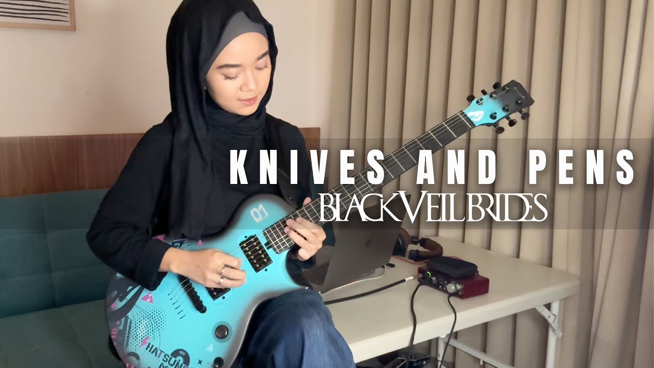 🎵Black Veil Brides - Knives And Pens (Mel guitar cover)