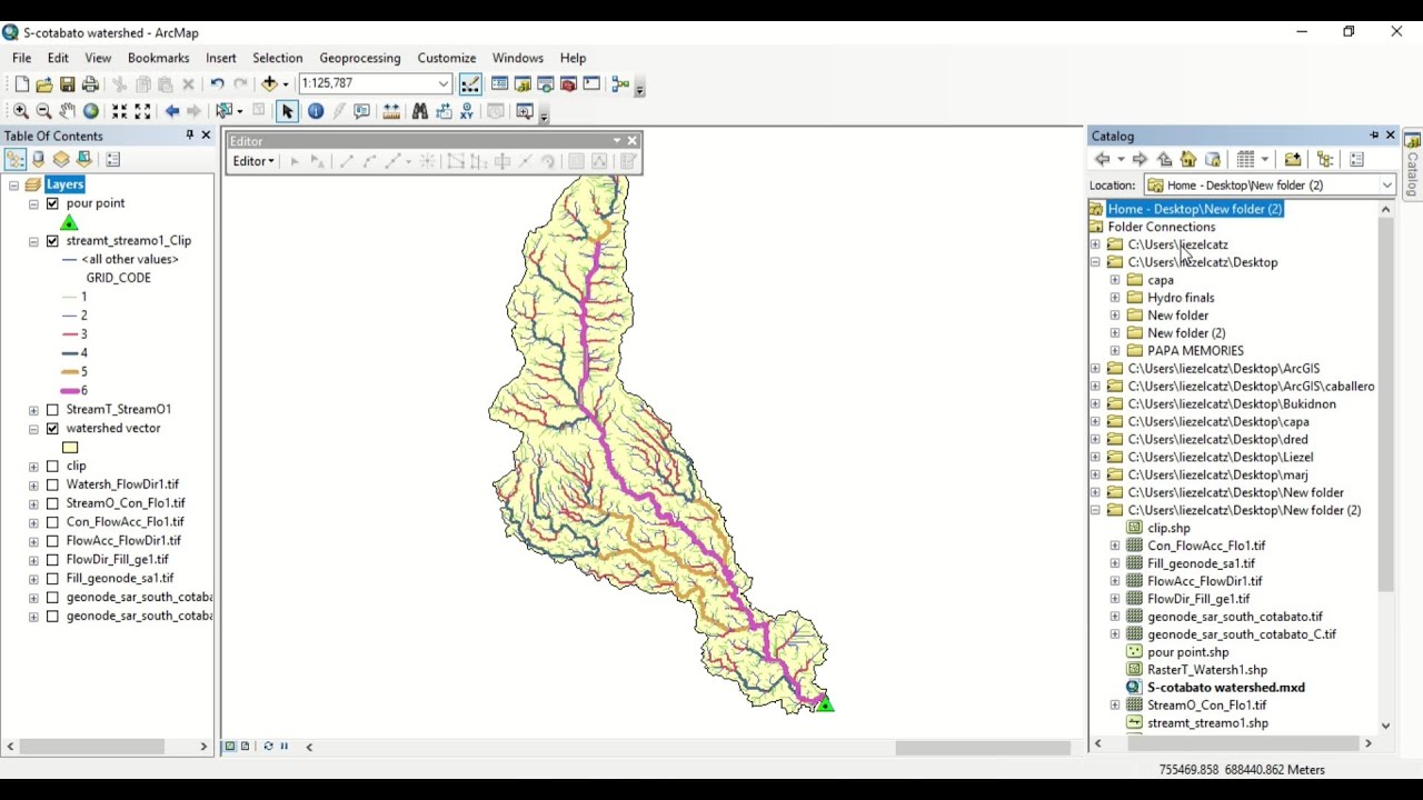Delineating watershed using ArcGIS ArcMap YouTube