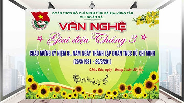 Chia sẻ Backdrop văn nghệ Đoàn TNCS Hồ Chí Minh FILE vector Miễn Phí