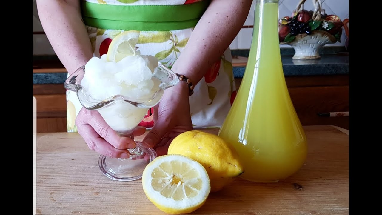 LIMONCELLO 🍋 E SOBETTO CON I LIMONI PELATI CHE AVANZANO🍋👩‍🍳☀️