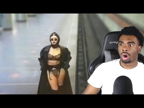 SHE GOT NAKED IN THE TRAIN STATION! 40 Weird things Caught On Security