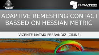 Contacting cylinders with adaptive remeshing