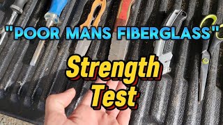 How strong is Poor Mans Fiberglass | PMF Durability Testing #diy #homemadecamper
