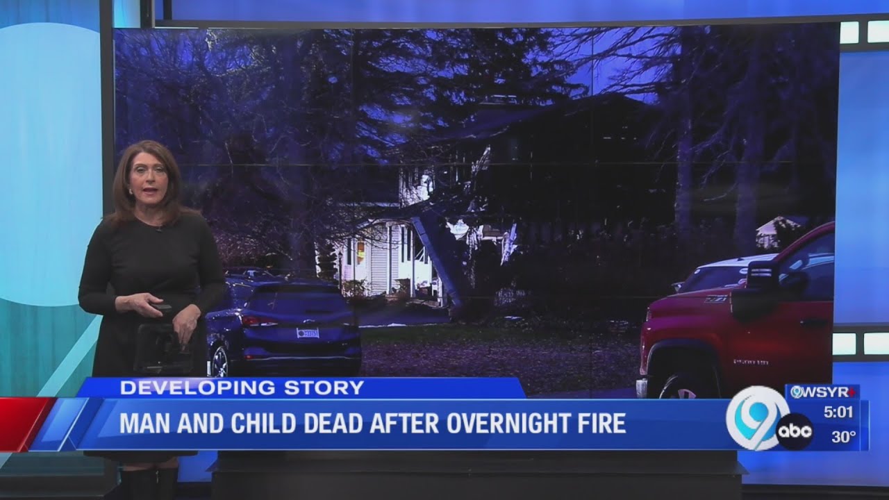 Man and child dead after overnight house fire in Clay - YouTube