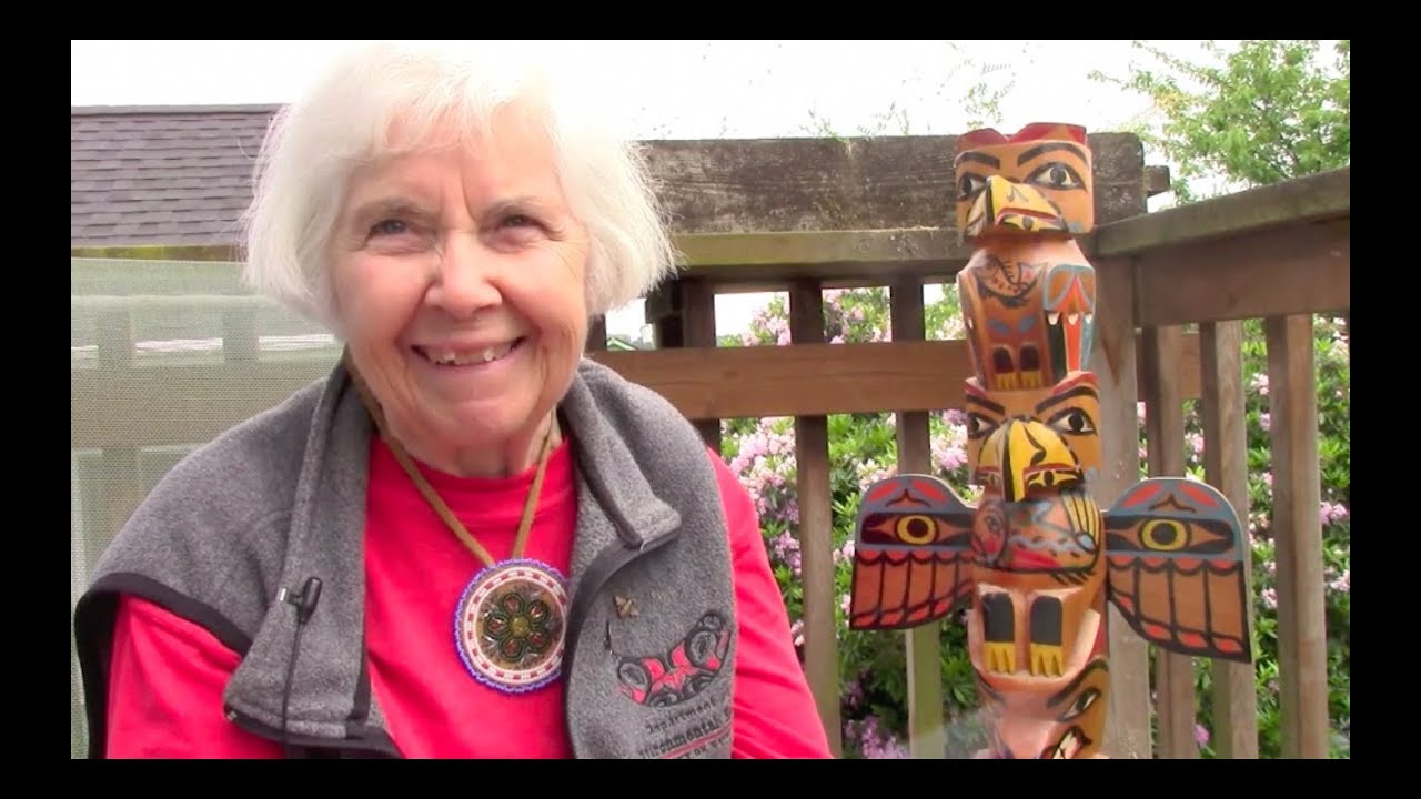 Diane Morgan describes the carving of the 1966 Admiral totem pole