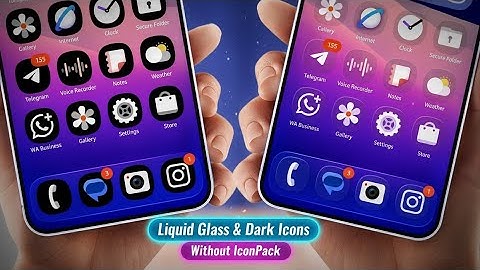 Schakel Liquid Glass + donkere pictogrammen in op elke Samsung (GRATIS – geen iconenpakket nodig!)