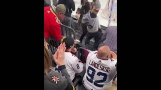 Avalanche and Golden Knights Fans Fight In The Stands