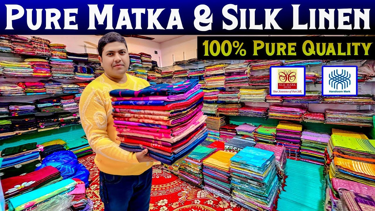 Pure Matka Silk Mark Certified | Silk Linen | Tussar Silk | Pure Cotton Saree Manufacturer 