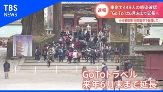 東京で449人の感染確認、GoToは来年6月末まで延長へ【Nスタ】