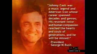 Johnny Cash Tribute After Death-September 2003 CMT Coverage