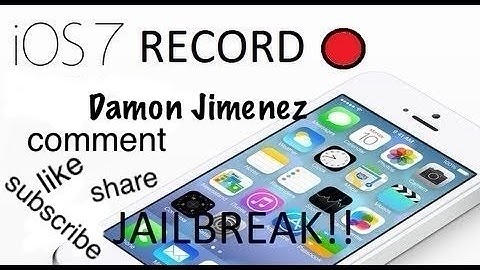 How to get a display recorder ( screen recorder ) for iPhone on ios 7 Jailbreak