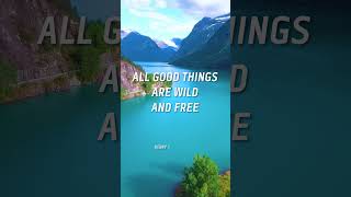 Wild and free #inspiring #quoteoftheday #quote #serenity #nature #lake