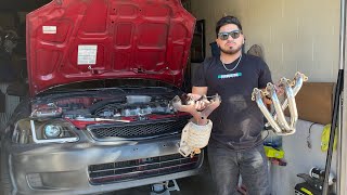 Installing eBay headers on my 97 civic