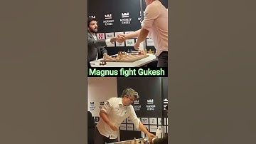Magnus Fight Gukesh Chess Olympic Dailyupdates #ytshorts #shortsfeed #olympics #magnuscarlsen #chess