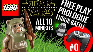 Lego Star Wars The Force Awakens - 100% Guide - All minikits / Red Brick  - Prologue - Endor Battle