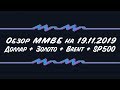 Обзор ММВБ на 19.11.2019 + Доллар + Золото + Brent