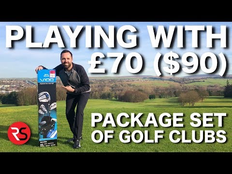 I play golf with a £70 ($90) PACKAGE SET