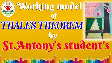 Working Model of THALES THEOREM BY OUR STUDENTS