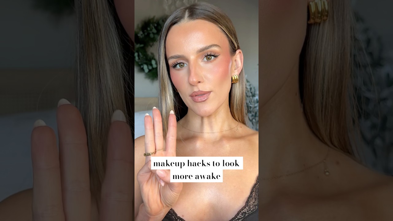 makeup hacks to look more awake 👀 