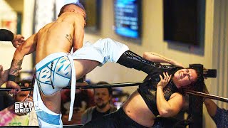 [Free Match] Masha Slamovich Vs. Aaron Rourke | Beyond Wrestling (Intergender, Mixed, Impact, Tna)