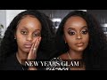 New Years Makeup | Gold Glitter Smokey Eye Tutorial | Makeup For Black Women 2020