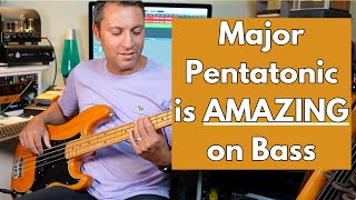 Major Pentatonic Bass Jam Session [Easy ➡️ Pro Level]