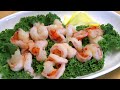 西餐水煮虾，清爽无油--poached prawn