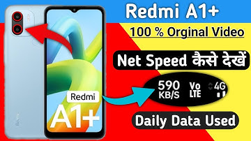 Redmi A1 Plus me net Speed Kaise Show Kare, How to Show Network Speed on Redmi A1 Plus