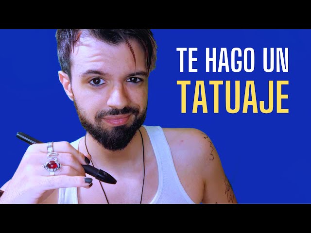 Unprofessional tattoo artist | ASMR roleplay Spanish guy
