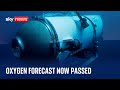 Missing sub oxygen supplies estimated to have run out