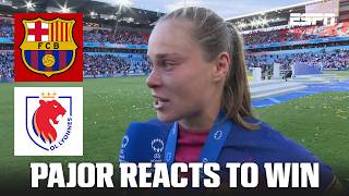 ‘IT’S SPECIAL!’ Pajor & Graham Hansen react to Barcelona’s 4-0 win | UEFA Women’s Champions League