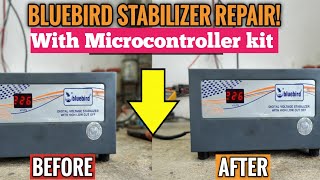 Blue Bird AC Voltage Stabilizer Repair | Microcontroller Kit Installation | PCB Damage Fix