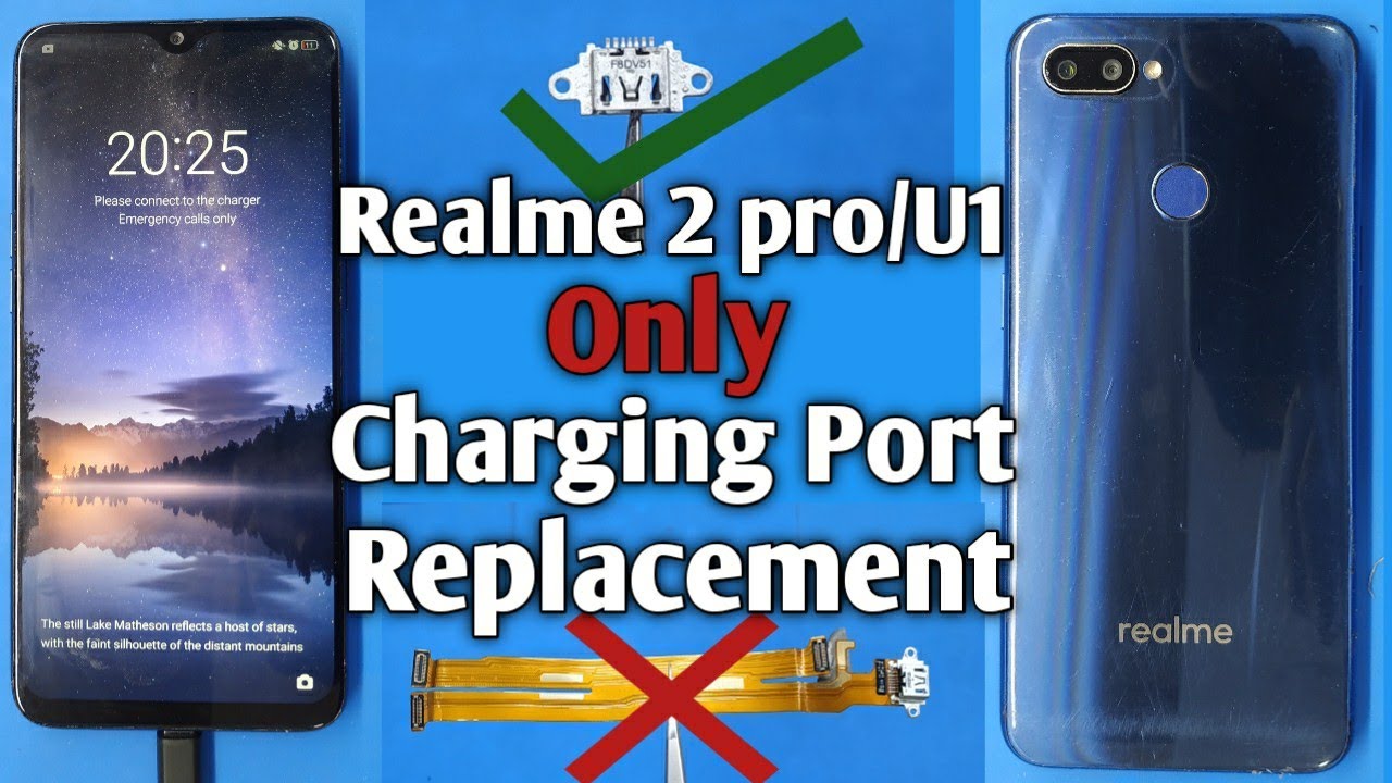 Realme 2pro/U1 charging problem solution/Realme 2pro/U1 charging port replacement/charging error