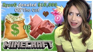 $10,000 TO END MY CAT IN MINECRAFT?! Fitz and Pokimane Part 6!