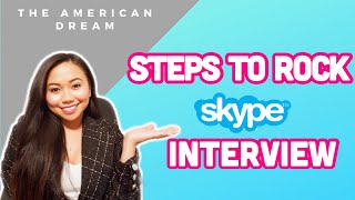 HOW TO SET UP A SKYPE INTERVIEW - TIPS TO ACE YOUR #J1VISA HOST COMPANY INTERVIEW || EPISODE 19