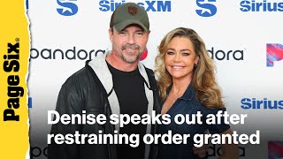 Denise Richards breaks silence after being granted restraining order against Aaron Phypers