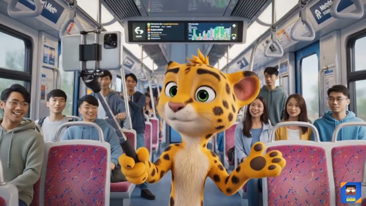 Cheetah Vlogger in Delhi Metro 🐆🚇 | Fastest Animal Tries Metro!