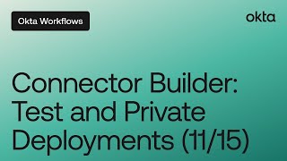 Connector Builder: Test and Private Deployments (11/15) | Workflows Tutorial Profile