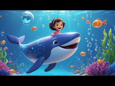 Blue whale songs go hum hum hum | English Nursery Rhyme | Kids Songs ...