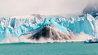 Giant Iceberg Shooter Triggered By Glacier Calving 4K