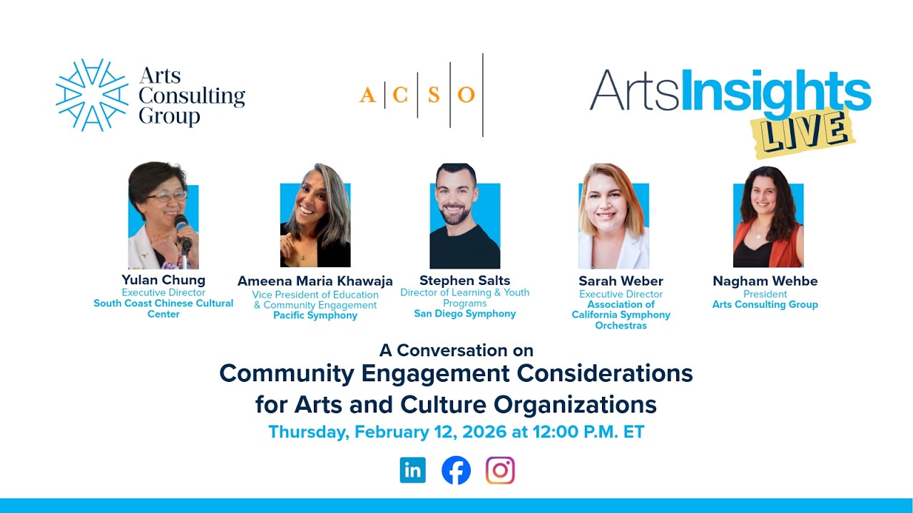 Community Engagement Considerations for Arts and Culture Organizations
