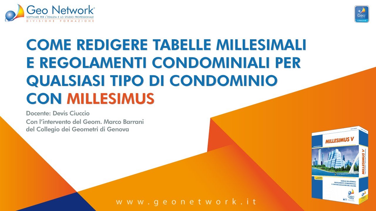 Come redigere tabelle millesimali e regolamenti condominiali con Millesimus