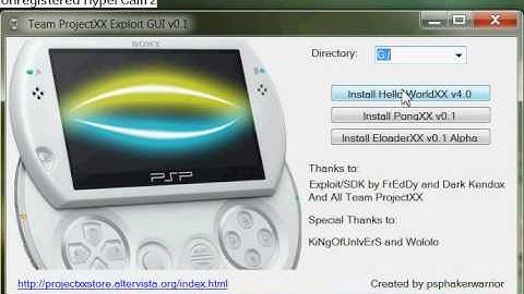 Team ProjectXX Exploit GUI v0.1
